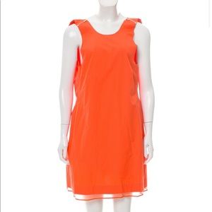 Silk cotton mini dress